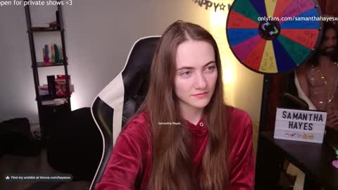 Snapshot of samanthahayesxoxo chatting on January 16, 2025, 7:38 am The Real Samantha Hayes haha online show from January 16, 2025, 7:38 am