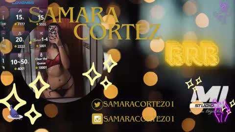 Snapshot of samaracortez chatting on January 17, 2025, 10:45 pm Sammy online show from January 17, 2025, 10:45 pm