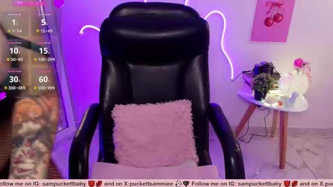 Snapshot of sampuckettbaby chatting on October 17, 2025, 5:48 pm sampuckettbaby online show from October 17, 2025, 5:48 pm