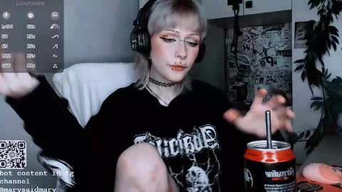 Snapshot of say_mary chatting on October 13, 2025, 12:10 am pronoun she. name Mary. age 21. online show from October 13, 2025, 12:10 am