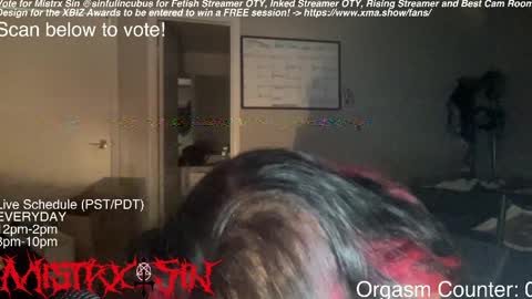 Snapshot of sinfulincubus chatting on March 27, 2026, 3:56 am Mistrx Sin online show from March 27, 2026, 3:56 am