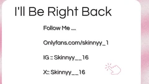 Skinnyy   online show from April 29, 2026, 5:33 am