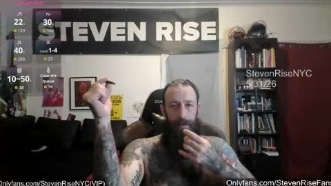 StevenRiseNYC online show from June 1, 2026, 1:40 am