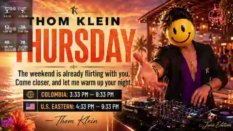 Thom Klein online show from June 11, 2026, 8:40 pm