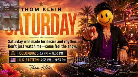 Thom Klein online show from July 25, 2026, 5:43 pm