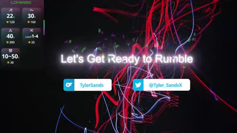 Snapshot of tylersands chatting on November 11, 2025, 12:05 pm Tyler Sands online show from November 11, 2025, 12:05 pm