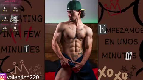 Snapshot of valentino_2201 chatting on July 16, 2026, 12:27 am Valentino - 15 OFF valentino2201 online show from July 16, 2026, 12:27 am