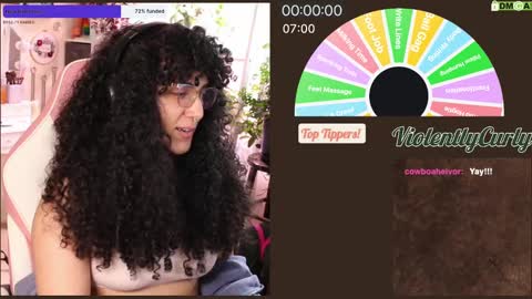 Snapshot of violentlycurly chatting on January 5, 2025, 11:12 pm Curly the Coin Operated Toy online show from January 5, 2025, 11:12 pm