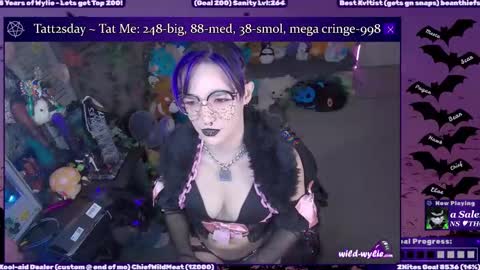 Snapshot of wildwylie chatting on October 29, 2025, 2:25 am Wylie Wanderlust online show from October 29, 2025, 2:25 am