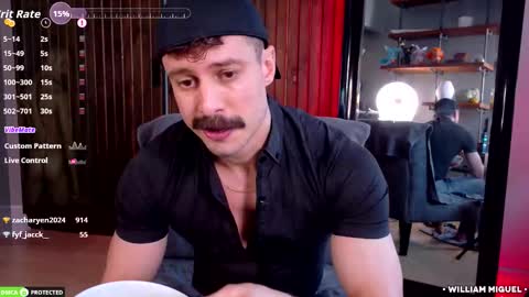 Snapshot of willyumx chatting on March 10, 2026, 7:30 pm William Miguel online show from March 10, 2026, 7:30 pm