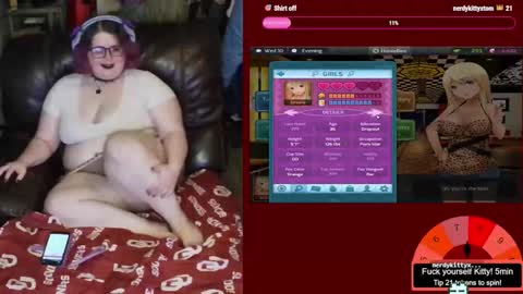 Snapshot of xonerdykitty chatting on March 3, 2026, 1:12 am Nerdykitty online show from March 3, 2026, 1:12 am