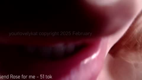 Snapshot of yourlovelykat chatting on February 15, 2025, 1:10 am Kait online show from February 15, 2025, 1:10 am