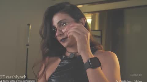 Snapshot of zarahlynch chatting on November 6, 2025, 10:10 pm Miss Lynch Next show 2911 online show from November 6, 2025, 10:10 pm