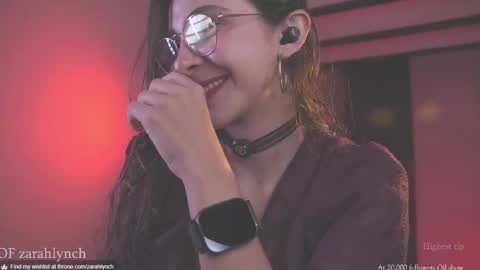 Snapshot of zarahlynch chatting on November 15, 2025, 12:41 am Miss Lynch Next show 2911 online show from November 15, 2025, 12:41 am