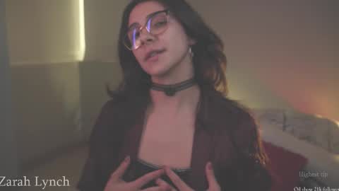 Snapshot of zarahlynch chatting on January 12, 2026, 10:26 pm Miss Lynch Next show 2911 online show from January 12, 2026, 10:26 pm