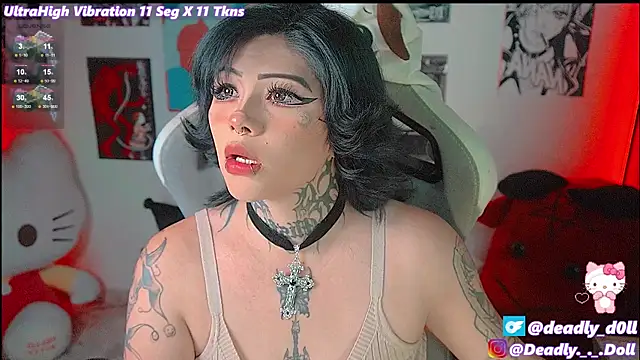 Snapshot of Deadly_Doll chatting on January 16, 2025, 11:06 pm Deadly Doll online show from January 16, 2025, 11:06 pm