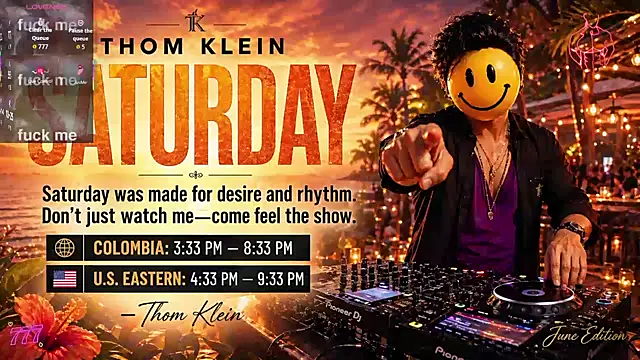 Snapshot of thomklein chatting on June 13, 2026, 7:01 pm thomklein online show from June 13, 2026, 7:01 pm