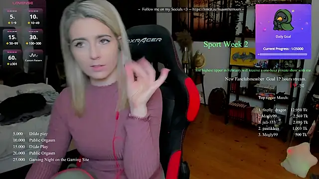 Lisaonthemoon online show from March 7, 2026, 7:33 pm