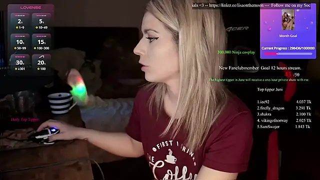 Lisaonthemoon online show from June 17, 2026, 2:18 pm