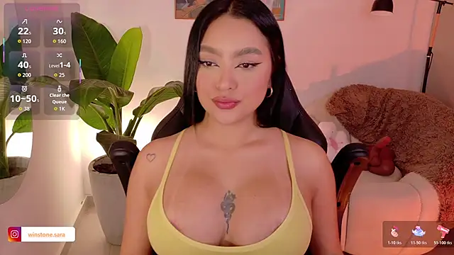 Snapshot of sarawinstone chatting on January 12, 2026, 1:00 am sarawinstone online show from January 12, 2026, 1:00 am