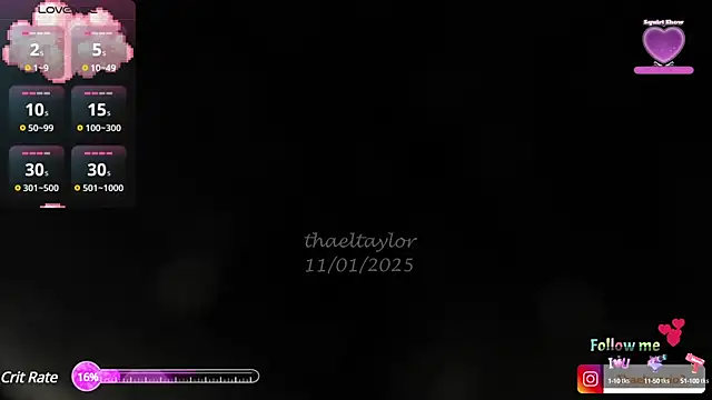 Snapshot of _thaeltaylor chatting on January 17, 2025, 5:41 pm thaeltaylor online show from January 17, 2025, 5:41 pm