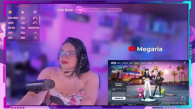 MegariaB online show from February 23, 2026, 4:54 am