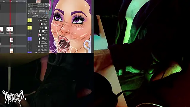 Snapshot of DrenchedArt chatting on January 13, 2025, 5:44 am DrenchedArt online show from January 13, 2025, 5:44 am