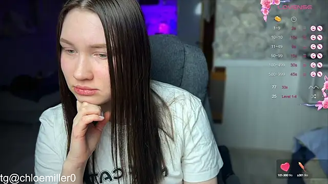 Snapshot of ChloeMillerMeow chatting on February 10, 2025, 9:15 pm ChloeMillerMeow online show from February 10, 2025, 9:15 pm