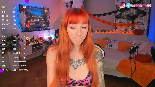 Anna Prince online show from October 13, 2025, 3:50 am