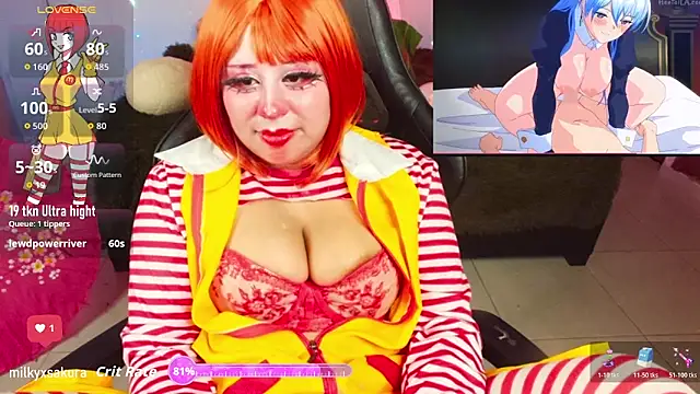 Snapshot of MilkyXSakura chatting on November 9, 2025, 11:19 am MilkyXSakura online show from November 9, 2025, 11:19 am