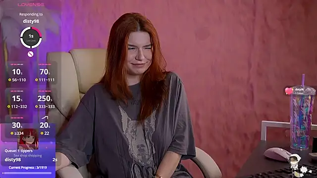 Snapshot of RedShinee chatting on January 27, 2025, 5:04 pm RedShinee online show from January 27, 2025, 5:04 pm