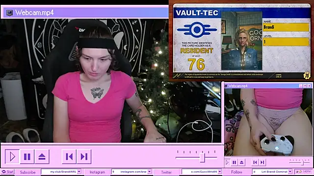 BrandiWRLD 999 online show from January 12, 2025, 7:42 pm