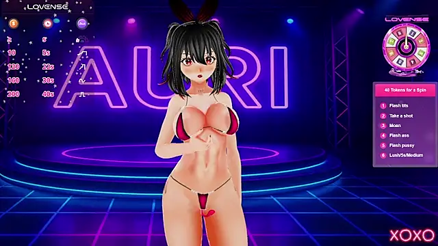 Auri Hikaru online show from January 14, 2026, 7:41 pm