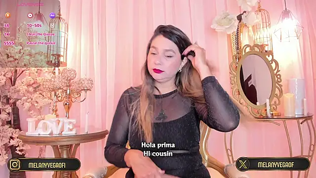 MelanyVegas online show from March 14, 2026, 11:59 am