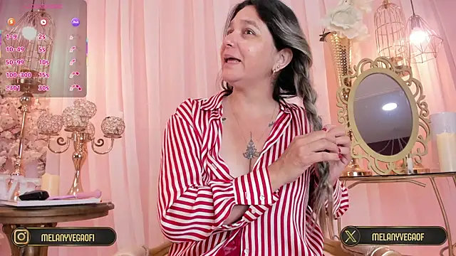 MelanyVegas online show from March 15, 2026, 8:09 am