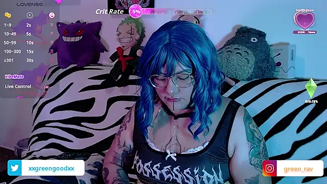 XxGreenGoodxX online show from October 4, 2025, 8:07 pm