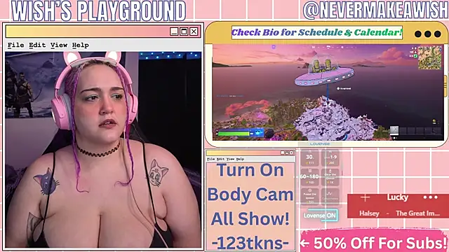 nevermakeawish online show from May 2, 2026, 11:48 am