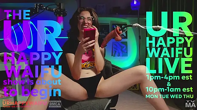 urhappywaifu online show from July 28, 2026, 5:01 pm