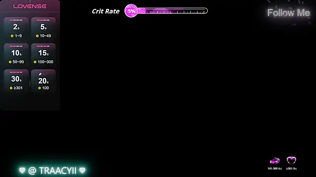Tracyix online show from July 27, 2026, 8:49 pm