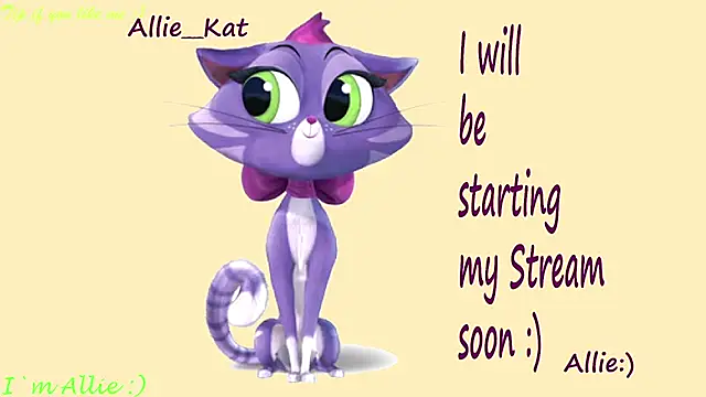 Allie Kat online show from May 31, 2026, 1:40 pm