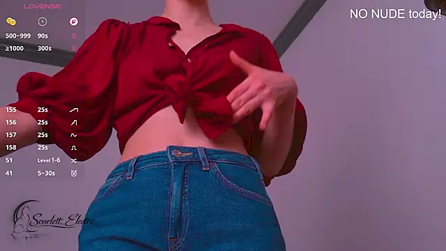 Scarlett Electra online show from June 29, 2026, 12:38 pm