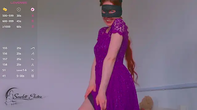 Scarlett Electra online show from July 1, 2026, 2:40 pm