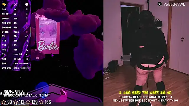 VelvetteSWE online show from June 30, 2026, 6:03 am