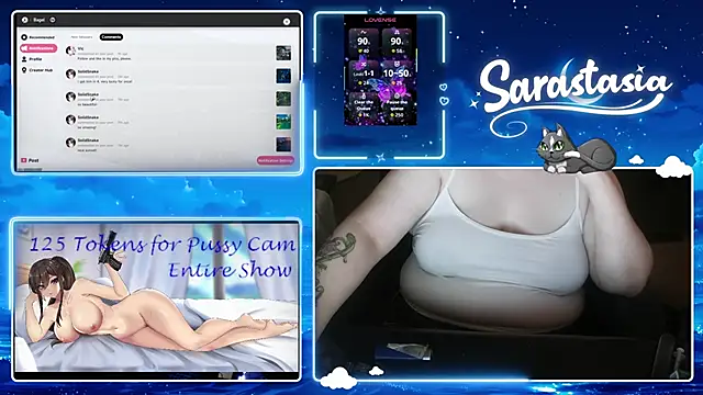 Snapshot of Sarastasia417 chatting on June 30, 2026, 12:22 am Sarastasia417 online show from June 30, 2026, 12:22 am