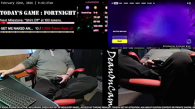 DeanonCam online show from February 22, 2026, 3:43 pm