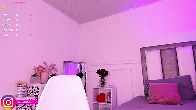 Leilafisherr online show from March 13, 2026, 9:10 pm