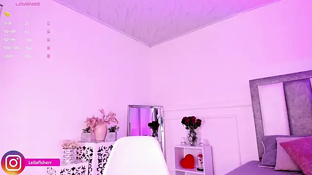 Leilafisherr online show from March 15, 2026, 9:10 pm