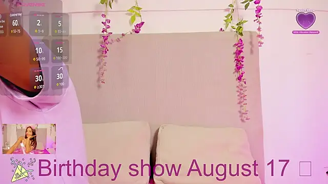 chloe peach  online show from July 22, 2026, 12:30 pm