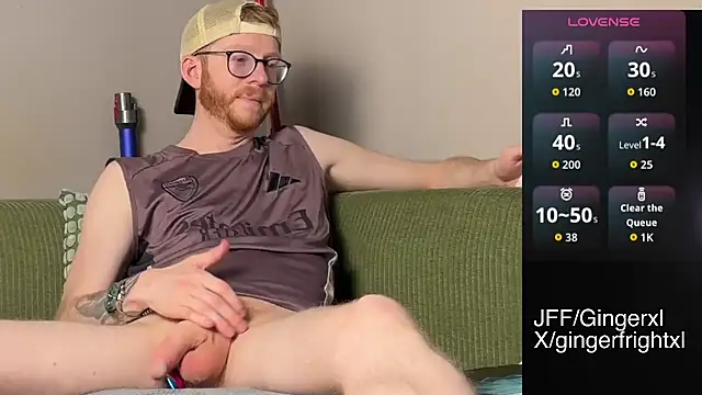 Snapshot of Gingerxl8 chatting on June 18, 2026, 12:11 am Gingerxl8 online show from June 18, 2026, 12:11 am