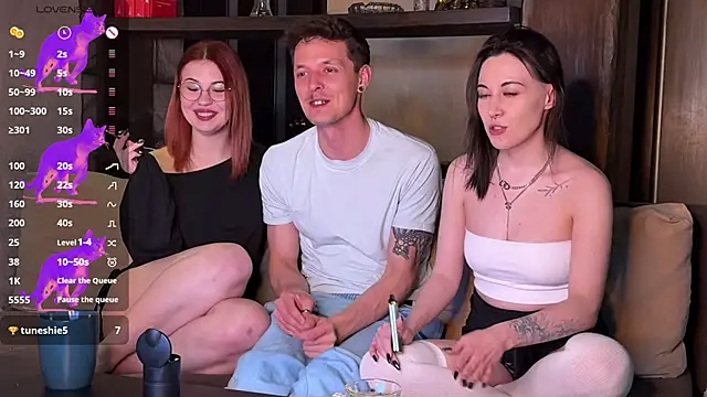 Three Some Dream online show from May 2, 2026, 6:57 pm